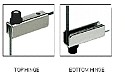 GLASS DOOR HINGE CHROME (PER PAIR)